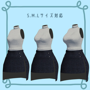 竜胆ちゃん用　「ノースリーブ＆スリットスカートコーデ」 缩略图 5