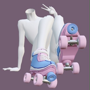 Retro rollerblades