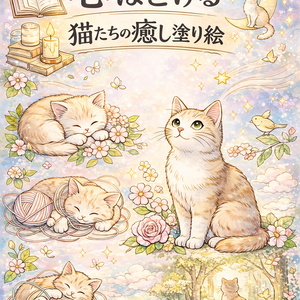 心ほどける 猫たちの癒し塗り絵