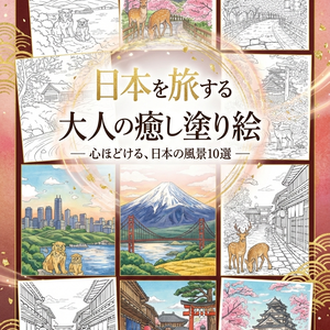 日本を旅する 大人の癒し塗り絵 ― 心ほどける、日本の風景10選 ―