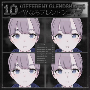 【18アバター対応】 Goth Piercing 2.0 ♰ 【18 Avatars】 缩略图 5