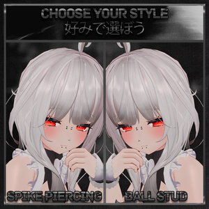 【18アバター対応】 Goth Piercing 2.0 ♰ 【18 Avatars】 缩略图 6