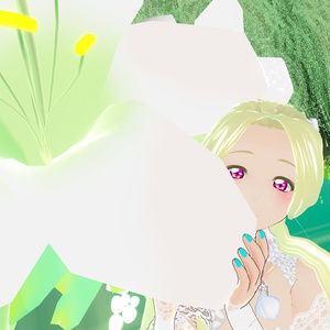百合の花のブレンダーデータ等【加工して楽しんでください！】