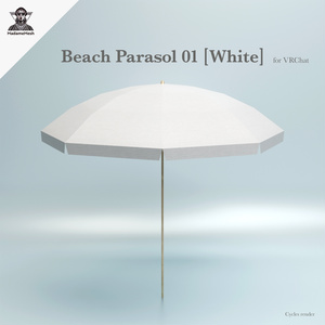 Beach Parasol 01 [White]