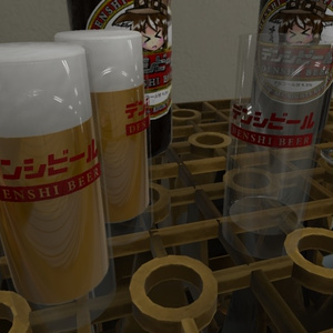 【3Dモデル】ビールセット / Beer Set
