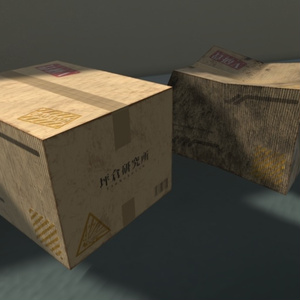 【3Dモデル】段ボール箱 / Cardboard Box