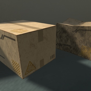 【3Dモデル】段ボール箱 / Cardboard Box