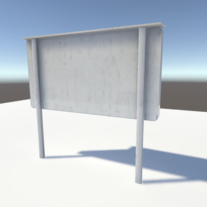 【3Dモデル】掲示板 / Bulletin Board