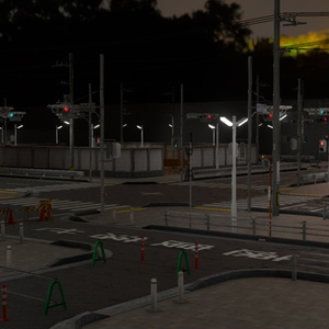 【3Dモデル】日本の道路パック / Japanese Street Pack【V2】 缩略图 11