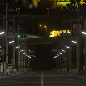 【3Dモデル】日本の道路パック / Japanese Street Pack【V2】 缩略图 39