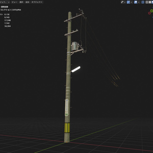 【3Dモデル】日本の道路パック / Japanese Street Pack【V2】 缩略图 27