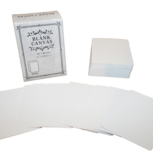 BLANK CANVAS 無地カード（ブランクカード） 100枚セット 63x88mm（ポーカーサイズ）｜ボードゲーム・カードゲーム・メモ・学習用