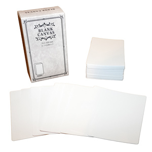 BLANK CANVAS 無地カード（ブランクカード） 100枚セット 70x120mm（タロットサイズ） ｜ボードゲーム・カードゲーム・メモ・学習用