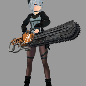 [3Dモデル]二連装可変チェーンソー[VRChat想定] 缩略图 5