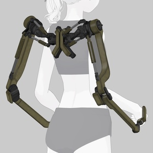 [3Dモデル]上躯強化外骨格[VRChat想定]