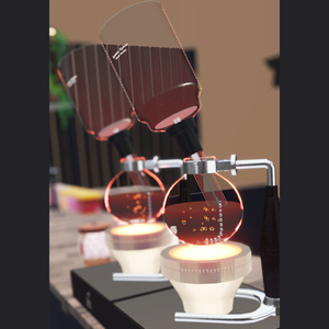 【VRChat】VRC Siphon Coffee サイフォンコーヒーセット（Worldギミック） 缩略图 7