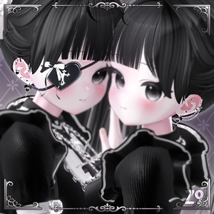 [VRC] 14アバター対応  [O-kidoki.ver2] earring&eyepatch Set 缩略图 3