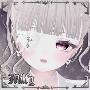 [VRC] 14アバター対応  [O-kidoki.ver2] earring&eyepatch Set 缩略图 13