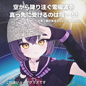 【無料】電磁波対策！アルミホイル帽子＆指サック【ショコラちゃん、シフォンちゃん対応】