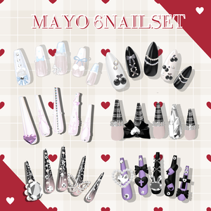 まよちゃん6種類ネイルチップ+おまけネイルセット【MA対応ネイルチップ】