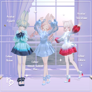 オリジナル3D衣装モデル【Shimmering Chiffon】 缩略图 6