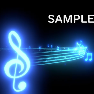 【VRChat/UnityEffcts】音符のトレイルエフェクト（青） 　BlueNoteTrailEffects