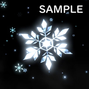 【VRChat/UnityEffcts】雪の結晶エフェクト　Crystal of Snow Effects