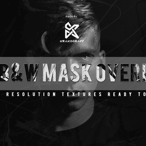 50 B&W Mask Overlay - 黒と白のマスク オーバーレイ