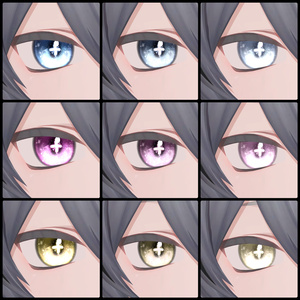 【Kuuta/Shizune】 Dreamy Icy Eyes texture【発光マスク付】#しるべりゅぬ 缩略图 7