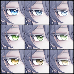 【Kuuta/Shizune】 Dreamy Icy Eyes texture【発光マスク付】#しるべりゅぬ 缩略图 9