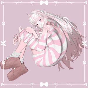 【Studio4NIMARU Nerdy Baby Long Hair】 - Highlights Color Texture