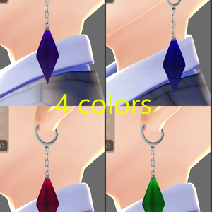 Vroid用　クォーツイヤリング　- Quartz earrings -