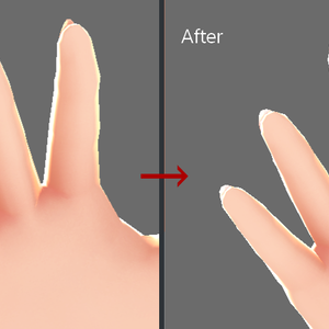 Vroid　爪裏テクスチャー　ネイル用ガイドライン　【無料】- Vroid back nail texture and nail guidelines -