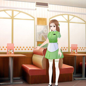 Vroid ウェイトレス制服　【無料】