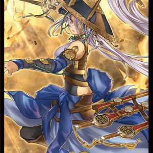 剣の御巫ハレ ＆ 鏡の御巫ニニ カードスリーブ 63mm×90mm 遊戯王
