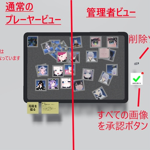 [VRChatワールドギミック] オンライン写真掲示板 缩略图 4