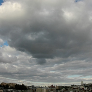 【無料/Free】流れる雲 / 迫り来る雲の午後から日没まで【背景動画】