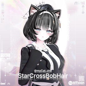 【22アバター対応】 StarCross Bob Hair 缩略图 6
