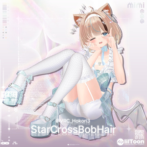 【22アバター対応】 StarCross Bob Hair 缩略图 8
