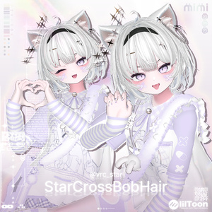 【22アバター対応】 StarCross Bob Hair 缩略图 3
