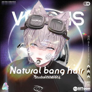 【4アバター対応】Natural bang hair 缩略图 3