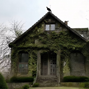 廃墟の洋館の動画。4K高画質版