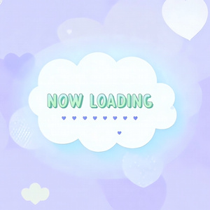 一部無料【5色セット】可愛いNow loadingのループフリー素材