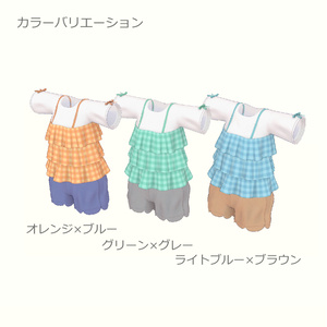 【無料・シフォン対応】フリル付チュニック+スカラップ裾ショートパンツ【女の子・子供服】 缩略图 2