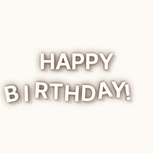 【クレジット表記不要の高解像度版】かわいい3Dアルファベットがストップモーションで「Happy Birthday!」[High-res version with no attribution required] Comical Alphabet Characters in Stop Motion