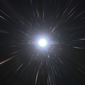 【クレジット表記不要の高解像度版】光速で宇宙空間をワープする背景動画素材 [High-res version with no attribution required] Accelerating Hyperspace Warp Tunnel Motion Background
