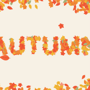 【動画素材】「Autumn」秋に舞い降りる紅葉のアニメーション【コマ撮り風】[Stock Video] Autumn, Falling Leaves Typography in Stop Motion