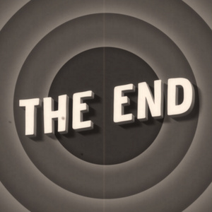 【クレジット表記不要の高解像度版】クラシック・カートゥーン風の「The End」[High-res version with no attribution required] The End,  Classic Black and White Cartoon Style