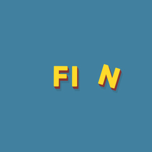 【クレジット表記不要の高解像度版】コマ撮りで動くおしゃれなフラット3Dの「Fin」[High-res version with no attribution required] Fin, Stylish Flat 3D in Stop Motion