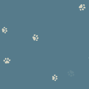 【動画素材】犬や猫のかわいい肉球・足跡の背景動画素材【ブルー系背景】[Stock Video] Dog and Cat Paw Prints Animation, Bluish Loop Background